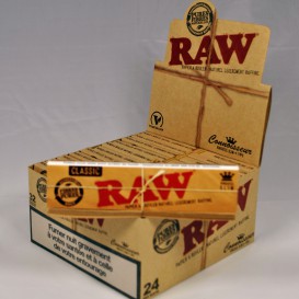 24 pakketten Raw Slim + filters kartonnen Tips (1 doos)