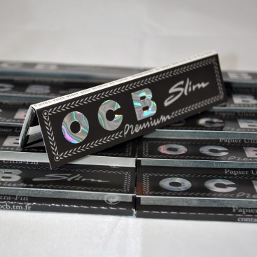 Pack de 10 feuilles OCB Slim Virgin + 10 filtres tips carton