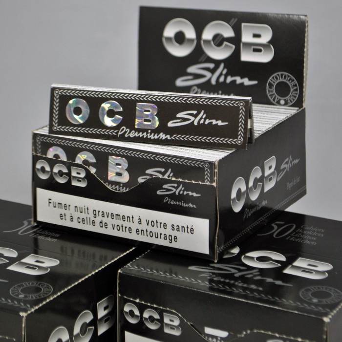  OCB Rolling Papers Premium Slim- 3 Packs - Finest