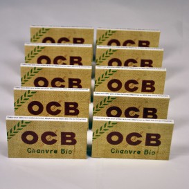 10 paquets feuilles OCB Chanvre Bio Regular (courte)