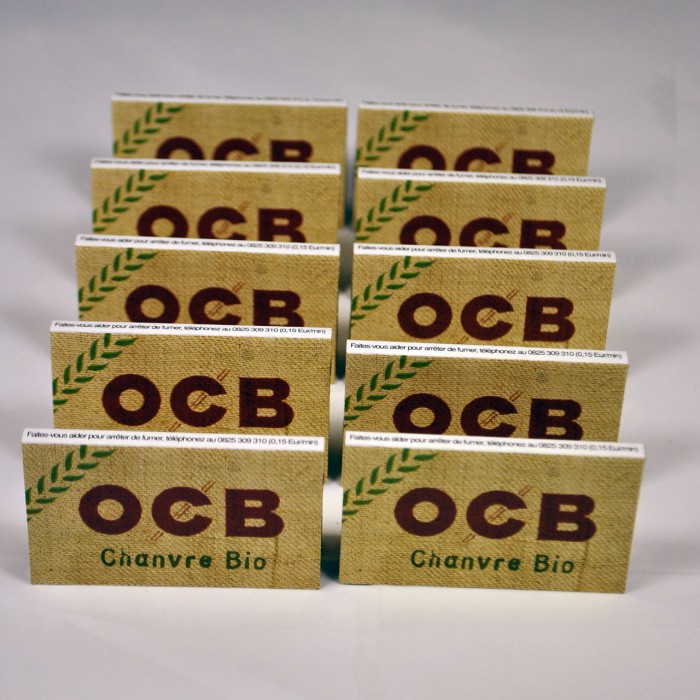 10 leaf packs a roll OCB hemp BIO