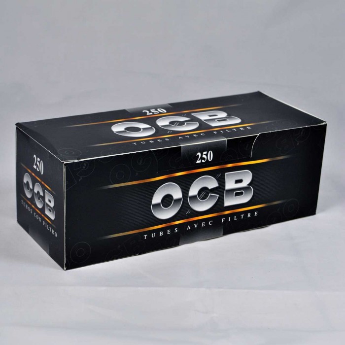 A cigarette OCB tube, box 250, compatible to all tubeuses