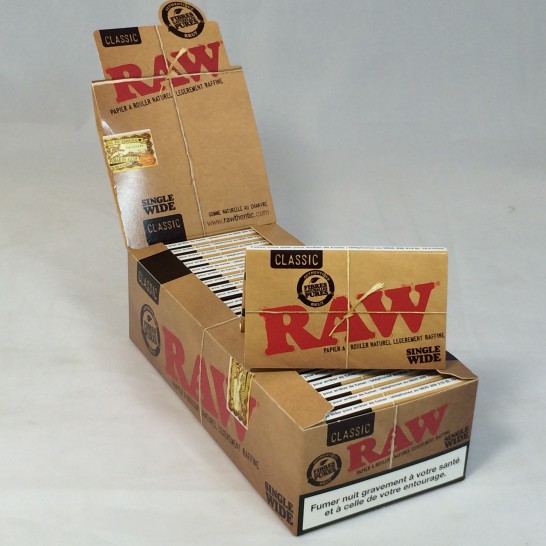 5x RAW CLASSIC Kingsize Slim Rolling Papers & 3x Raw Tips UK Stock rizal filter 