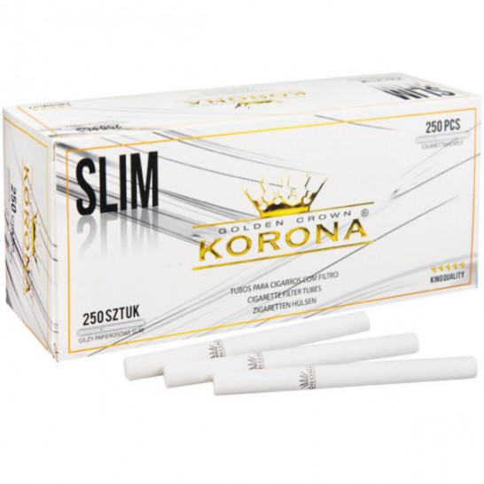 MCT slim menthol tubes, 6,8 mm diameter, 100 cigarette tubes per