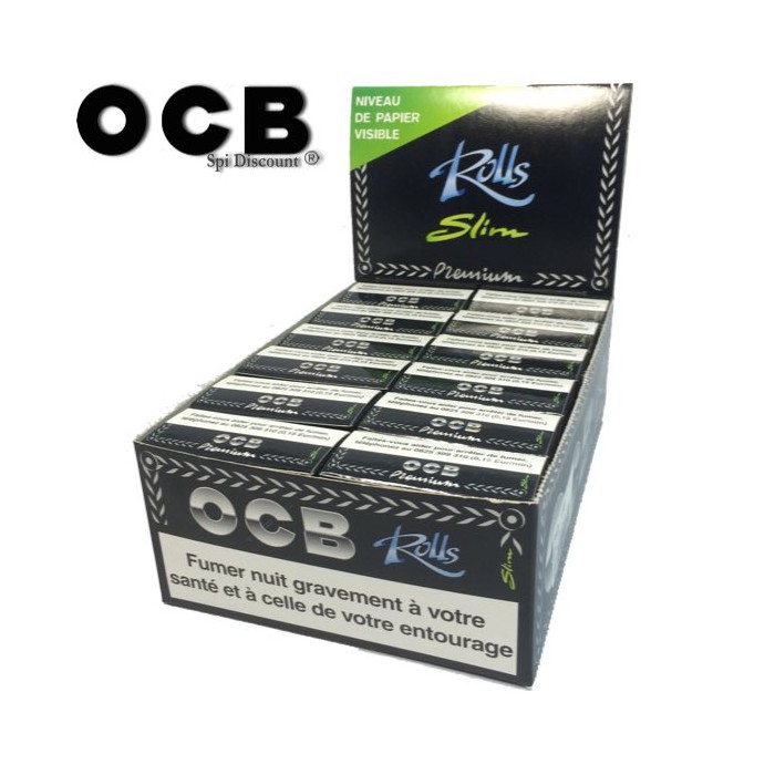OCB Rolls, box of 24 rolling paper rolls