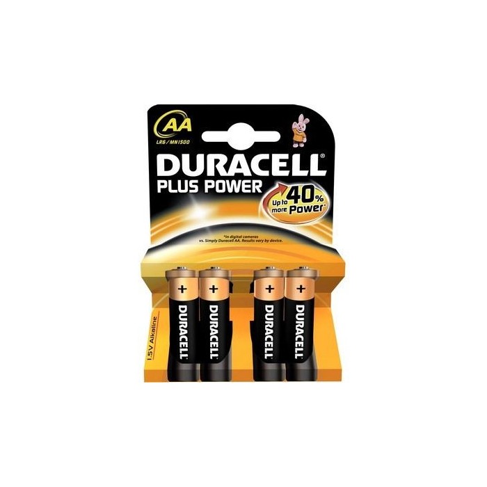 Duracell AA LR06 Batteries, Blister 4x Alkaline Battery