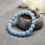 Aquamarijn parel armband