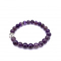 Buddha-Amethyst-Perlen-Armband