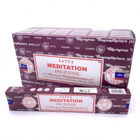 12 x Paquet d'encens Satya Méditation 15g