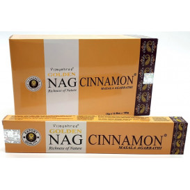12 x Vijayshree Golden Nag Cinnamon Incense 15g
