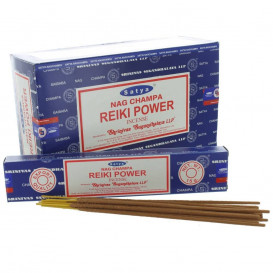 12 x paquete de incienso Satya Reiki Power 15g