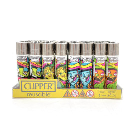 48 x Clipper-Feuerzeug mit Tierblättern
