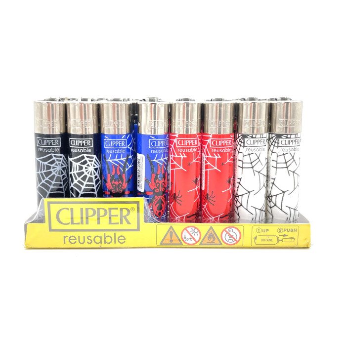 CLIPPER, Pack of 48 lighter Micro smooth rechargeable lighters, assorted  variables for your choice