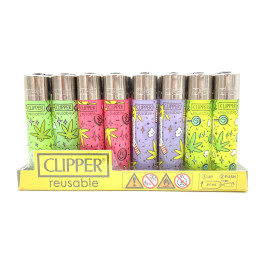 48 x Clipper Hemp Pattern Lighter