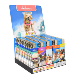 50 x Elektronisches Feuerzeug Hund am Strand