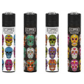 Briquet Clipper Triple Skull x4