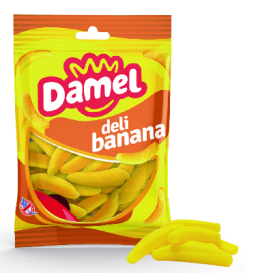 Bonbon Damel Banane 80g (boite de 12 sachets)