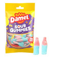 12 x Damel Bonbonbeutel, rosa und blaue Flasche, 80 g