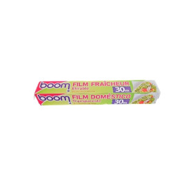 BOOM Film Alimenticio Resistente, Flexible y Adhesivo 30m