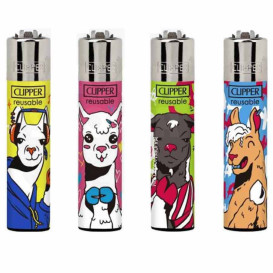 Briquet Clipper Que lama x4