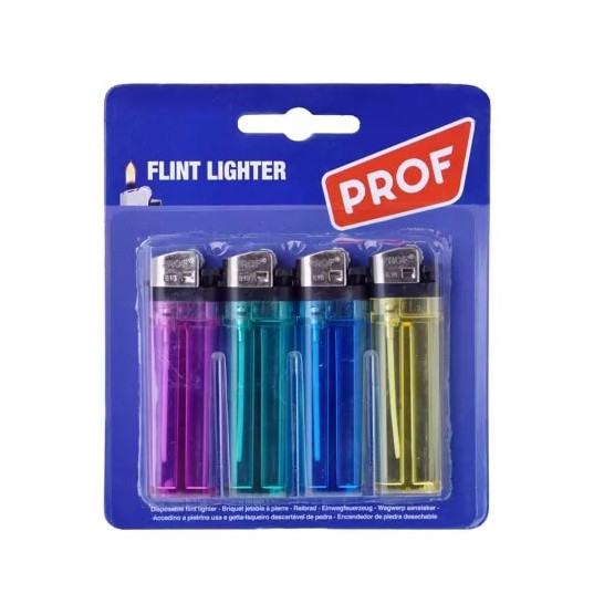 Lot De 5 Briquets Cricket Fluo - 5 Couleurs Vives - Allumage Fiable à Pierre