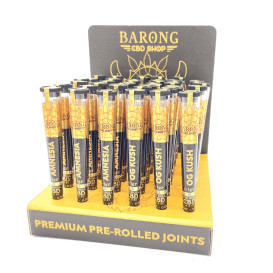 Amnesia & OG Kush Indoor Preroll - Barong (Muestra de 36)