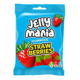 Bonbons Jelly Mania Fraises Sauvages Acides - 18 sachets