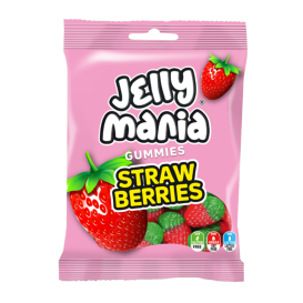 Bonbons Jelly Mania Fraises Sauvages Lisses - 18 Sachets