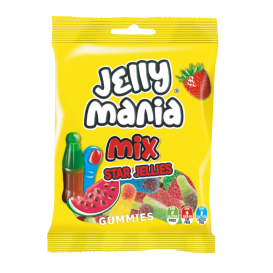 Bonbons Jelly Mania Star Jellies Mix - 18 sachets de 100g