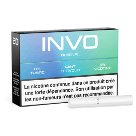 Paquet 20 Sticks Invo Original Menthe 2% Nicotine (Compatible IQOS, LIL SOLID, UWOO et NEXONE)